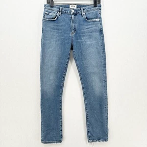 AGOLDE Jeans Women 28 Toni Midrise Skinny Blue Stretch Denim Distress Light Wash - Picture 1 of 12