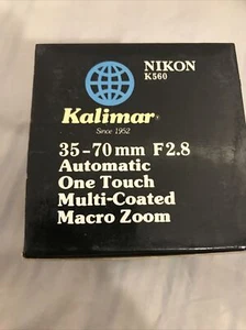 Nikon Mount Kalimar 35-70mm F2.8 Macro One Touch Lens Nikon Ai-S New In Box NOS - Picture 1 of 5