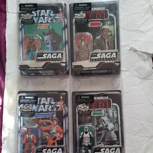 STARWARS VINTAGE SAGA COLLECTION Lot GREEDO BIKER SCOUT LUKE HAN Solo - Picture 1 of 5