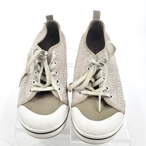 Keen Womens Elsa II Crochet Sneakers US 8 Provincial Taupr/Beige Lace Up - Picture 1 of 8
