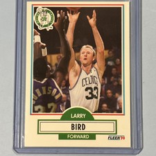 🏀1990 Fleer Card #8 Larry Bird Celtics (Has O’s: 3 On Back 1 On Front)🏀 MINT💎
