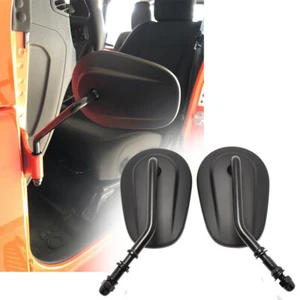 Door off Mirrors Rearview Side Mirrors For Jeep Wrangler YJ JK TJ JL JKU YJ JKU - Picture 1 of 12