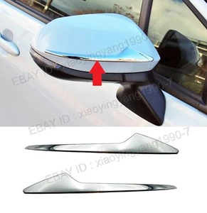 Side Rearview Mirror Cover Trim For 2021-2025 Toyota Yaris Cross Strip Chrome 2P - Picture 1 of 2