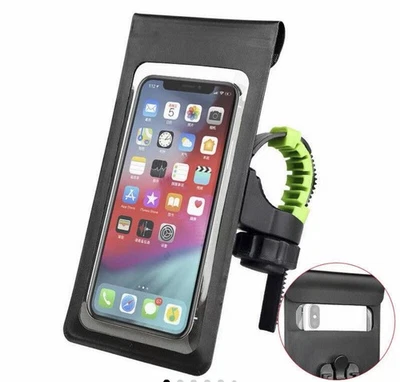 360° Waterproof Bicycle Motor Bike Phone Case Mount Holder For All Mobile Phones - Image 1 of 4