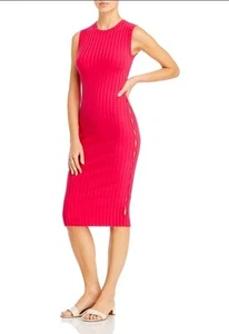 COTTON CITIZEN Capri Cut Out Tank Dress Women’s Size Medium Ribbed Stretch Midi - Picture 1 of 11