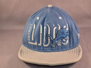 Gorra gorra Detroit Lions New Era 9Fifty azul plata logotipo en relieve NFL espalda a presión - Imagen 1 de 6