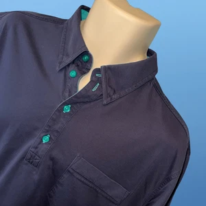 Polo da golf G MAC By Kartel verde navy con dettagli bottoni taglia large #82 - Foto 1 di 6