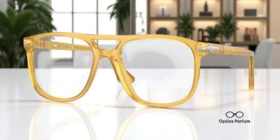 PERSOL PO3329V 204 Greta Miele Transparente 52 mm Unisex Anteojos Foto 1 de 2