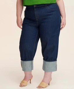 Women's 28 High-Rise Straight Leg Wide Cuff Jeans - kate spade New York - Bild 1 von 4