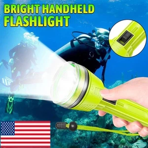 100000LM Scuba Diving Flashlight Dive Torch Rechargeable Waterproof Dive Light - Picture 1 of 12