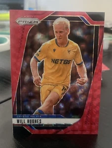 2024-25 Panini Prizm Premier League Will Hughes #168 Red Mosaic Crystal Palace - Picture 1 of 2