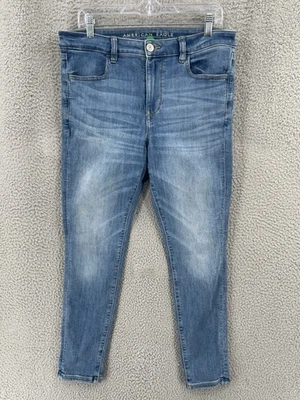 American Eagle Skinny Jeans Jegging Women’s Size 12 Short Stretch Blue 11317 - Image 1 of 4