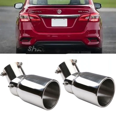 2pcs For Nissan Murano Exhaust Pipe Tip Rear Tail Throat Muffler 1.5-2.1" - Изображение 1 из 4