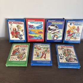 Lot of 7 Vintage Intellivision Games 1979-81 All In Original Box Good Condition