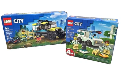 Lego CITY 4x4 Off-Road Ambulance & Pet Vet Rescue 60382 40582 - 2 NEW Build Kits - Image 1 of 4