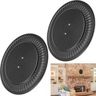 NEW 2PACK BM0026 ADJUSTABLE BLACK 4" - 8" STOVE PIPE FLUE HOLE COVER 6719900  W