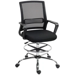 Bürostuhl Ergonomischer Zeichenstuhl Höhenverstellbar Computerstuhl mit Armlehne - Bild 1 von 10