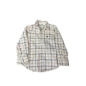 Camicia bambino H&M con bottoni taglia 2 3T manica lunga a quadri panna - Foto 1 di 3