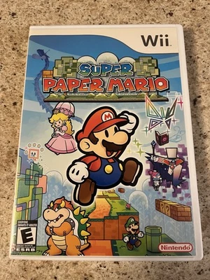 Super Paper Mario Video Game (Nintendo Wii, 2007) CIB. - Image 1 of 4