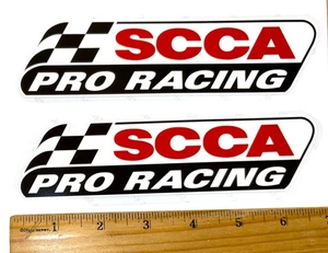 NEU Paar SCCA PRO RACING Logo Aufkleber Abziehbilder 6,50" Vinyl Notfall Aufkleber - Bild 1 von 1