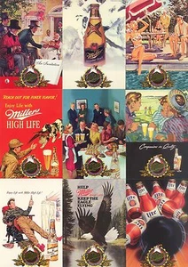 MILLER GENUINE BEER 1995 SPORTS TIME COMPLETE BASE CARD SET OF 100 AV - Picture 1 of 1