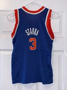 VINTAGE NEW YORK KNICKS JOHN STARKS JUNGEN 10-12 JAHRE CHAMPION TRIKOT HERGESTELLT IN USA - Bild 1 von 5