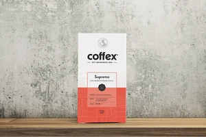 Coffex Supremo ground coffee 250g. Ground for filter. Medium roast. Caramel note - Picture 1 of 3