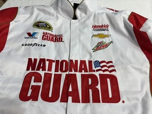 NASCAR Jacket Dale Earnhardt Jr National Guard Sz 2XL Exceptional Sponsor Patchs - Picture 1 of 15