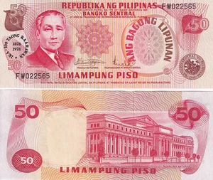 Philippinen 50 Stock 1978 P 165 Gedenkmünze UNC - Bild 1 von 1