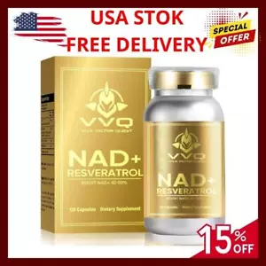 Nad+ Supplement for Anti-aging, Energy,focus / Nicotinamide Riboside,resveratrol - Picture 1 of 6