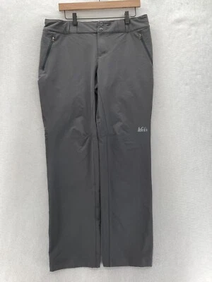 Pantalones REI Co-op Activator Soft-Shell para mujer 12 grises elásticos al aire libre senderismo Foto 1 de 4