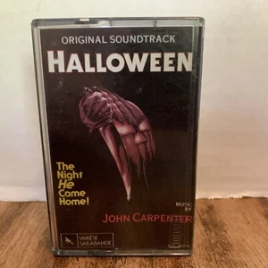 John Carpenter HALLOWEEN ORIGINAL Soundtrack CASSETTE TAPE RARE - Picture 1 of 3