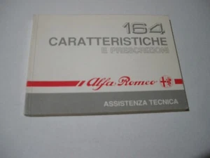 ALFA ROMEO LIBRETTO DATI CARATTERISTICHE E PRESCRIZIONI DEL 1988 O. COND. - Foto 1 di 1