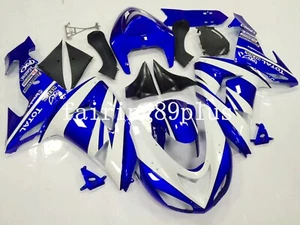 Blue White ABS Injection Bodywork Fairing Kit Fit for Ninja ZX10R 2006 2007 - Picture 1 of 6