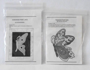 #8 & #25 "SCHMETTERLINGE" RUMÄNISCHE SPITZE SETS - SYLVIA MURARIU 2 STÜCK NEU! - Bild 1 von 2