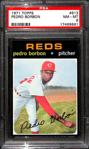 1971 TOPPS #613 PEDRO BORBON PSA 8 17469861