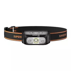 Superfire HL05 Kopflampen Stirnlampen Stirn Lampe, USB, 220lm Sport Kopf Joggen - Picture 1 of 1
