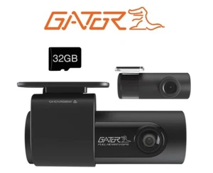 Cámara de tablero Gator 1080p FHD doble cámara, sistema de barril, WiFi, GPS, 32 GB, GHDVR98W - Imagen 1 de 8