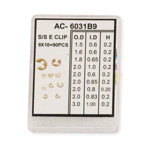 Chronograph watch pusher button Circlips C-clips 60x assorted cir clip ring - Picture 1 of 4