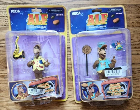 NECA ALF Gordon Shumway 2023 Target Haulathon Figures 2 Pack Lot -- Damaged Box Cover