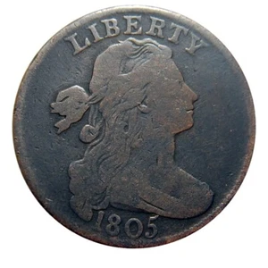 Large cent/penny 1805 Sheldon 267 collector coin - Picture 1 of 2