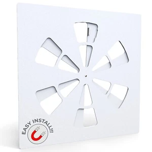 ALBEN Coperchio Ventilazione Magnetico Ufficio - Deflettore Aria Regolabile per 24" x 24" - Foto 1 di 6