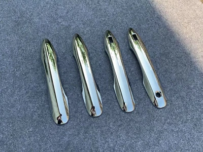 ABS Exterior Chrome Door Handle Cover Trim For 2020-2024 Toyota Harrier Venza 4P - Imagem 1 de 3