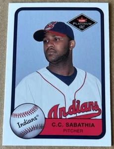 C.C. SABATHIA HOF 2001 FLEER PLATINUM Rookie Card #319 NM-MT Condition - Picture 1 of 2
