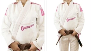 Gameness ***Pearl Ladies BJJ Pro Gi**Pink/White***Size F3**Rare - Picture 1 of 4
