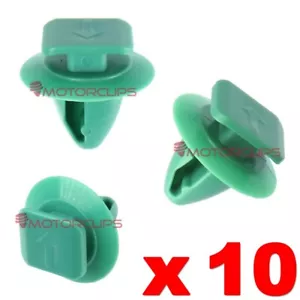 Wheel Arch Trim Clips Front Rear Moulding Flare for some Jeep Renegade Green x10 - Picture 1 of 7