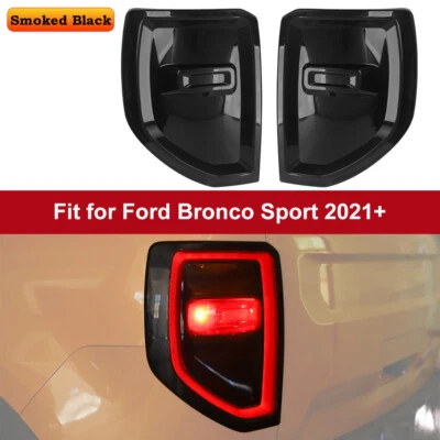 Декоративная отделка для заднего фонаря черного цвета дымчатый для Ford Bronco Sport 21+ - Изображение 1 из 4
