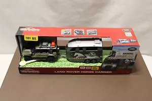 Majorette Land Rover Defender 110 With Horse Carrier Lights And Sound New - Picture 1 of 8