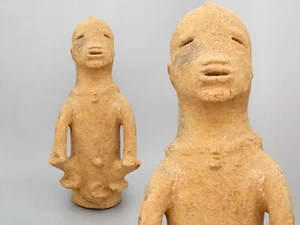 Antike Afrika NOK Terrakotta Bestattung sitzend Katsina Mann Figur 200 n. Chr. - Bild 1 von 10