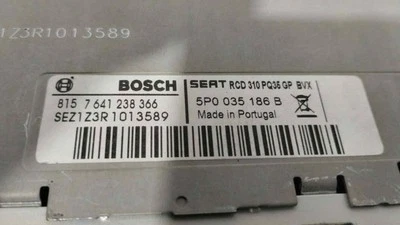 5P0035186B Sistema Audio/Radio Cd para SEAT ALTEA (5P1) Last Edition 2 3672408 - Imagen 1 de 4